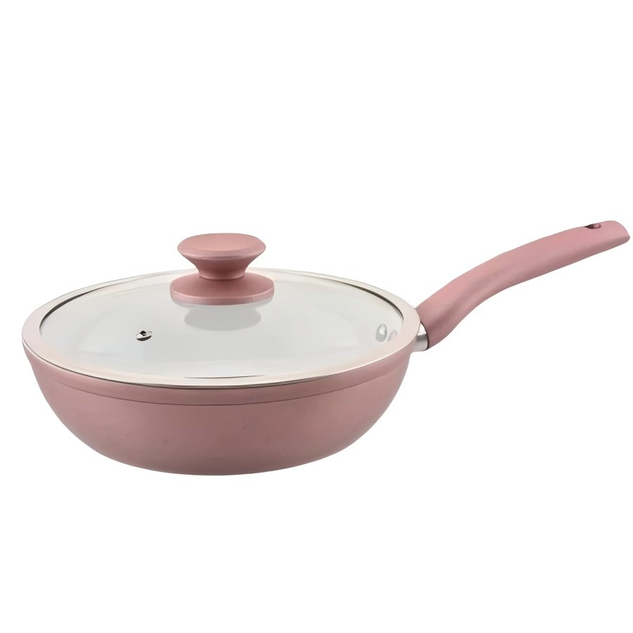 Forged Aluminium Deep Fry Pan With Lid