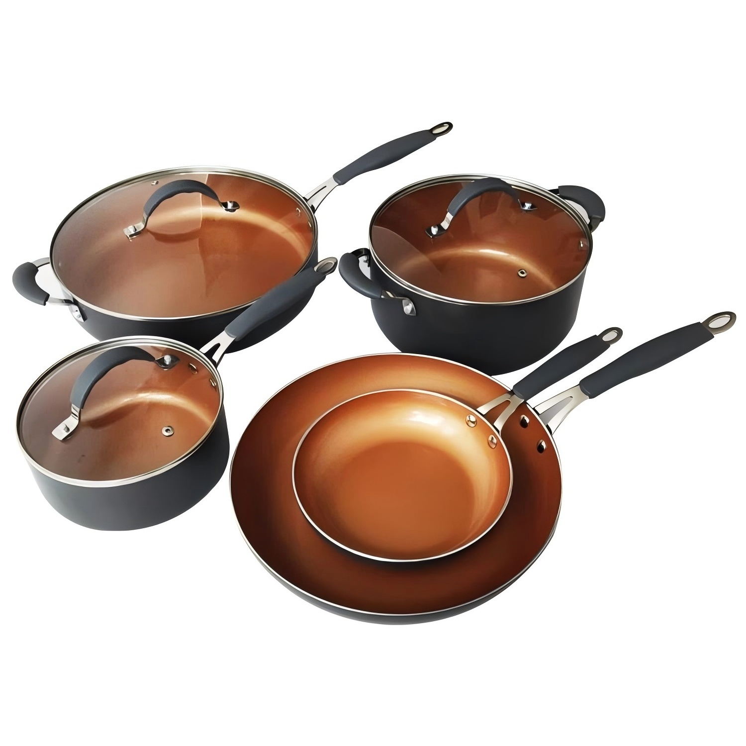 Hard Anodised Aluminium Cookware Set