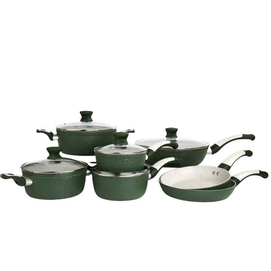 12Pcs Forged Aluminum Nonstick Cookware Set
