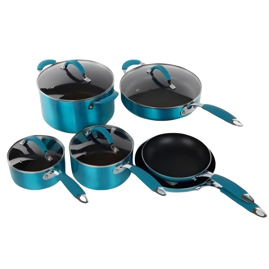 10Pcs Aluminum Nonstick Cookware Set
