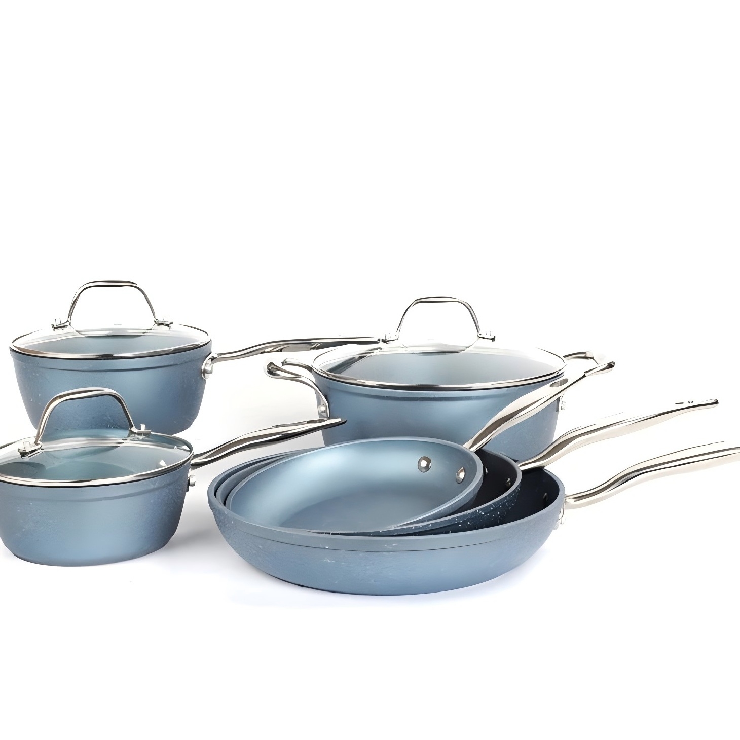 9Pcs Aluminum Forged Nonstick Cookware Set