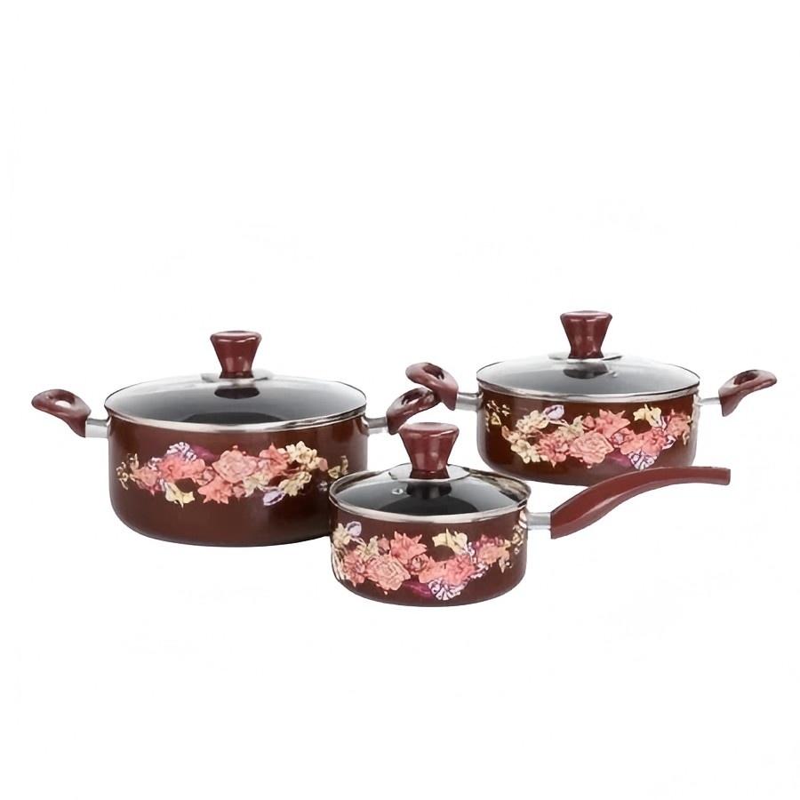 6Pcs Auminum Decal Cookware Set